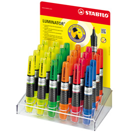 71/24-4 display 24 evuidenziatore luminator stabilo