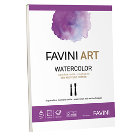 Album collato watercolor favini art 10fg 300gr a5