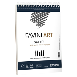 Album spiralato sketch favini art 40fg 90gr/m2 f.to 23x29,7cm