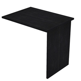 Allungo reversibile dx/sx per scrivanie easy - 80 x 60 cm - con fianchi pannello - nero venato - artexport