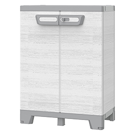 Armadio cab680 sequoia - 2 ante - 68 x 39 x 93,5 cm - plastica - grigio - terry