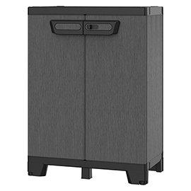 Armadio cab680 ardesia - 2 ante - 68 x 39 x 93,5 cm - plastica - nero - terry