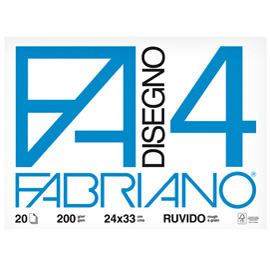 Album f4 - 24x33cm - 200gr - 20 fogli - ruvido - fabriano
