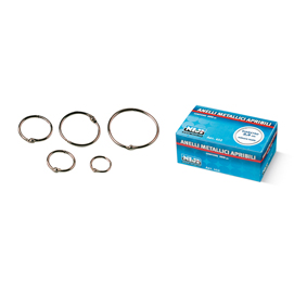 Anelli metallici - 5,2 cm - per rilegatura - lebez - conf. 50 pezzi