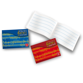 Album musica - 17x24cm - 16 fogli - 85gr - 5 pentagrammi - pigna