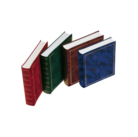 Album portafoto in vinile - blu - 30 x 33cm - 50fg - fogli in cartoncino con velina - lebez