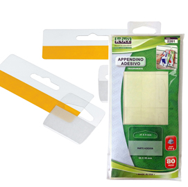 Appendicartello adesivo - 4,5x4,5cm - 80 pezzi - lebez
