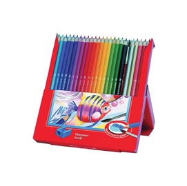 Acquerellabili red pastelli colorati - mina Ø 3,30mm - colori assortiti - faber castell - astuccio 48 pastelli colorati