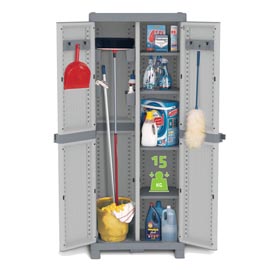 Armadio domino wave - ppl - a 2 ante - base 3700 - 70x43,8x181,8 cm - grigio - terry