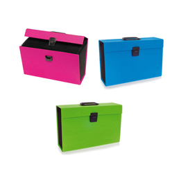 Archiviatore a soffietto joy - 19 tasche - 22x30 cm - rosa - rexel