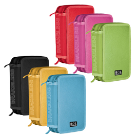 Astuccio 3 zip colors - 13x20x7,5cm - colori assortiti - ri.plast