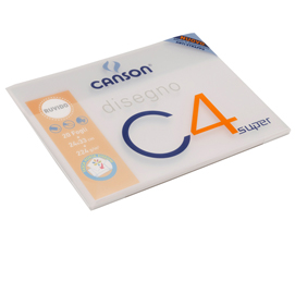 Album c4 - 24x33cm - 20 fogli - 224gr - ruvido - copertina in ppl - canson