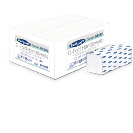 Asciugamani piegati a c comfort - 2 veli - goffratura micro - 18 gr - 23x31 cm - bianco - bulkysoft - conf. 153 pezzi