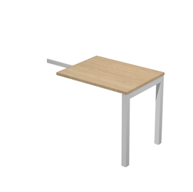 Allungo agorà - dx/sx - 80x60x72,5 cm - melaminico - rovere - artexport