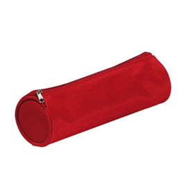 Astuccio tombolino basic con cerniera - 22x8Ø8cm - rosso - durable
