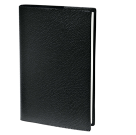 Agenda settimanale - prenote 2021 - copertina impala - nero - 21x29,7cm - quo vadis