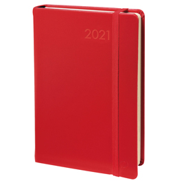 Agenda settimanale - affari prestige ml 2021 - copertina habana - rosso - 10x15cm - quo vadis