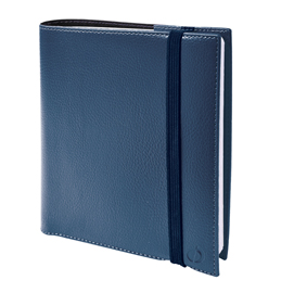 Agenda settimanale - time & life 2021 - copertina cassandra - blu metal - 16x16cm - quo vadis