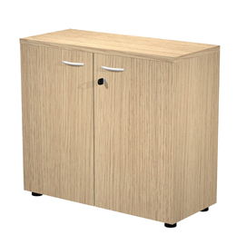 Armadio modulare basso - a 2 ante battenti - 90x44x85cm - rovere - artexport