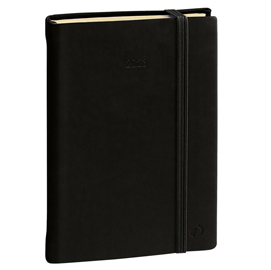 Agenda giornaliera - daily 21 prestige 2023 - 13 x 21 cm - copertina silk - nero - quo vadis