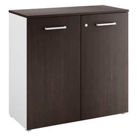 Armadio modulare filing - con ante - 90 x 41,6 x 86,9 cm - wenge' - linekit