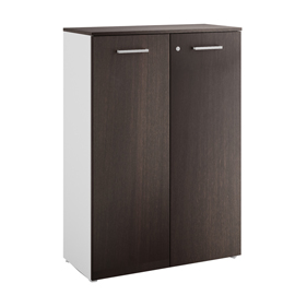 Armadio modulare filing - con ante - 90 x 41,6 x 128 cm - wenge' - linekit