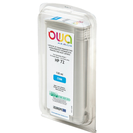 Armor - cartuccia ink compatibile  per hp 72 - ciano - b45114ow -130 ml