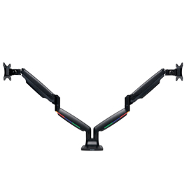 Braccio per doppio monitor one-touch smartfit - ad altezza regolabile - nero - kensington