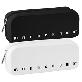 Bustina silicone soft touch monocromo - 20 x 6 x 7,5 cm - black&white - pigna