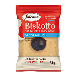 Biscotti farciti linea biskotti -  ciliegia - monoporzione da 55 gr - falcone