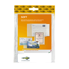 Buste a sacco soft - ppl - 13x18 cm - liscio - trasparente - sei rota - conf. 100 pezzi