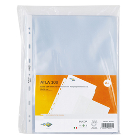 Buste forate atla - medium - buccia - 22x30 cm - trasparente - sei rota - conf. 25 pezzi