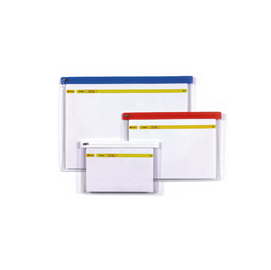 Busta a zip bag - 18x26,8 cm - a5 - banda colorata - rexel