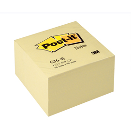 Blocco foglietti cubo - giallo canary™ - 450 fogli - 76 x 76mm - post it®