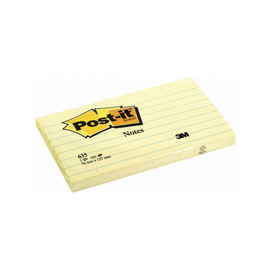 Blocco foglietti - giallo canary™ - 76 x 127mm - 100 fogli - post it®