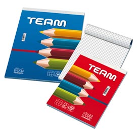 Blocco note team - 5mm - 150 x 210mm - 50gr - 60 fogli - blasetti