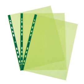 Buste forate favorit art - superior - liscio - 22x30 cm - verde - favorit - conf. 25 pezzi