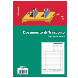 Blocco ddt - 50/50 fogli autoricalcanti - 29,7 x 21cm - edipro