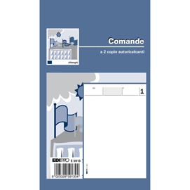 Blocco comande - 25/25 fogli autoricalcanti - 17 x 9,9cm - edipro