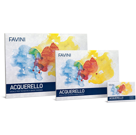 Blocco acquerello - 35x50cm - 340gr - 10 fogli - favini