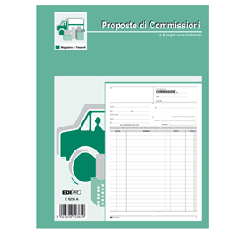 Blocco copia commissioni - uso mano - 29,7 x 21cm - 100 fogli - edipro