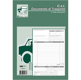 Blocco ddt - 25 fogli 4 copie autoricalcanti - 29,7 x 21cm - edipro