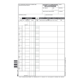 Blocco schede prelievo carburante - 21 x 15cm - 50 fogli - edipro