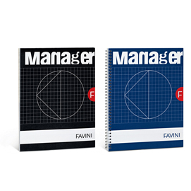 Blocco spiral manager 4 fori - microperforato - 23 x 29,7cm - 10mm - 80gr - 90 fogli - favini