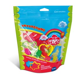 Busta richiudibile tuttoforme - 24 formine assortite - didò