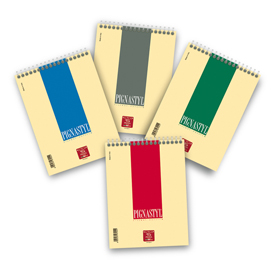 Blocco pignastyl spiralato - 1 rigo - a5 -  80gr - 60 fogli - pigna