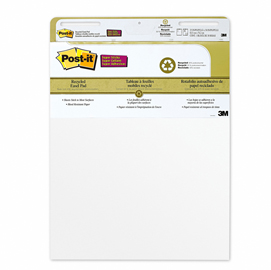 Blocco da parete super sticky - 30 fogli in carta riciclata - 63,5x77,5 cm - bianco - post it®