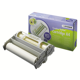 Bobina film per stazione creativa - plastificazione + adesivizzazione riposizionabile - a4 - 7,5 mt - xyron