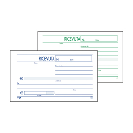 Blocco ricevute generiche - 2 copie autoricalcanti - 10 x 17cm - 50 fogli - bm