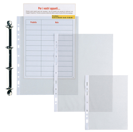 Buste forate atla - leggera - buccia - 22x30 cm - trasparente - sei rota - conf. 50 pezzi